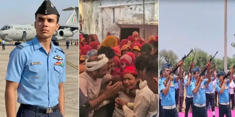 शहीद अग्निवीर की अंतिम यात्रा में उमड़ा जनसैलाब, माँ हुई बेसुध, राजकीय सम्मान के साथ हुआ अंतिम संस्कार